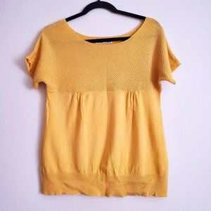 Old Navy Yellow Knit Blouse